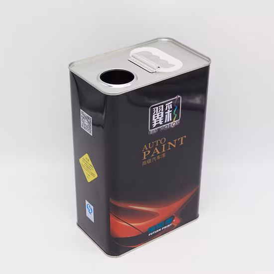 OEM 1 Liter Square Metal Can Empty Motor Oil Tin Cans with Metal Cover