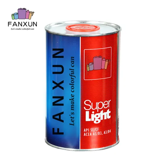 Wholesale 1 Liter Round Tin Can Fully Sealed for Motor Oil