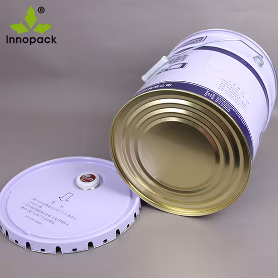 주둥이 뚜껑이 있는 화학용 금속 페인트 통