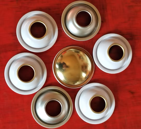 살충제 캔, 가스 캔, 포마 캔용 에어로졸 캔 구성 요소 콘 및 돔/상부 및 바닥