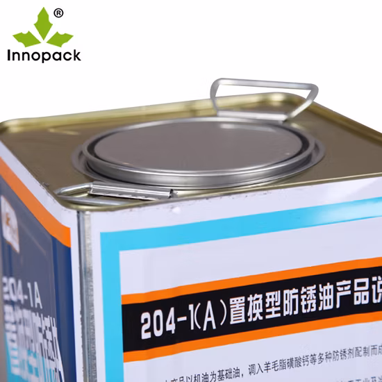 금속 양철 깡통 직사각형 가솔린 깡통 주석 상자 금속 둥근 주석